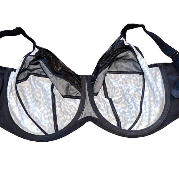 Goddess Bra- Kayla Full Cup Animal Cheetah Print Bra Plus Size Bra, Size 46H - Picture 8 of 12